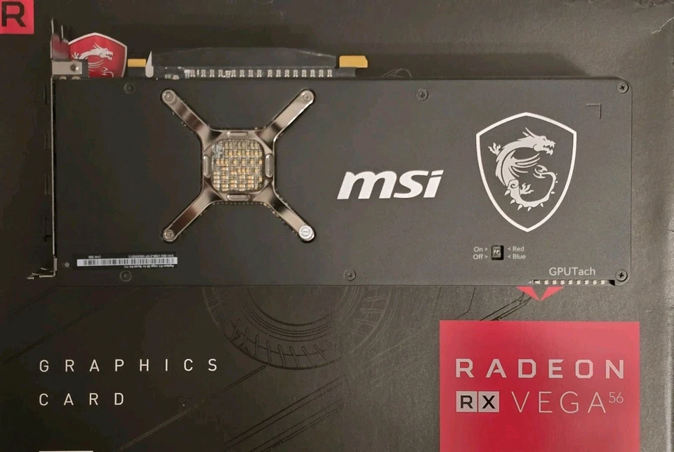 MSI Radeon RX Vega 56 Air Boost OC - 8GB Samsung HBM2 PCI Express x16 Video Card - Image 2 of 3
