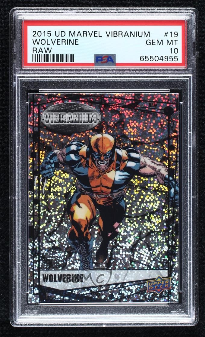 2015 Upper Deck Marvel Vibranium Raw Vibranium Wolverine #19 PSA 10 GEM MT 2k3