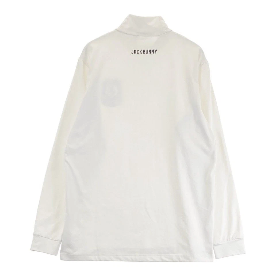 Size: 6 JACK BUNNY High Neck Long Sleeve T-shirt White Golf Wear Men's - Image 2 of 4
