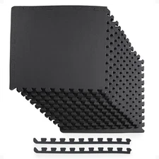 BalanceFrom Fitness 48 Sq Ft Interlocking EVA Foam Exercise Mat Tiles (Open Box)
