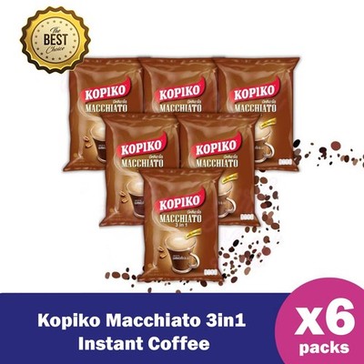Kopiko Macchiato 3in1 Instant Coffee Mix - Bulk Value Pack (120 Sticks Total)