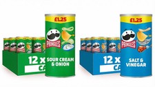 Pringles 70g x12 – Sour Cream and onion or Salt & Vinegar