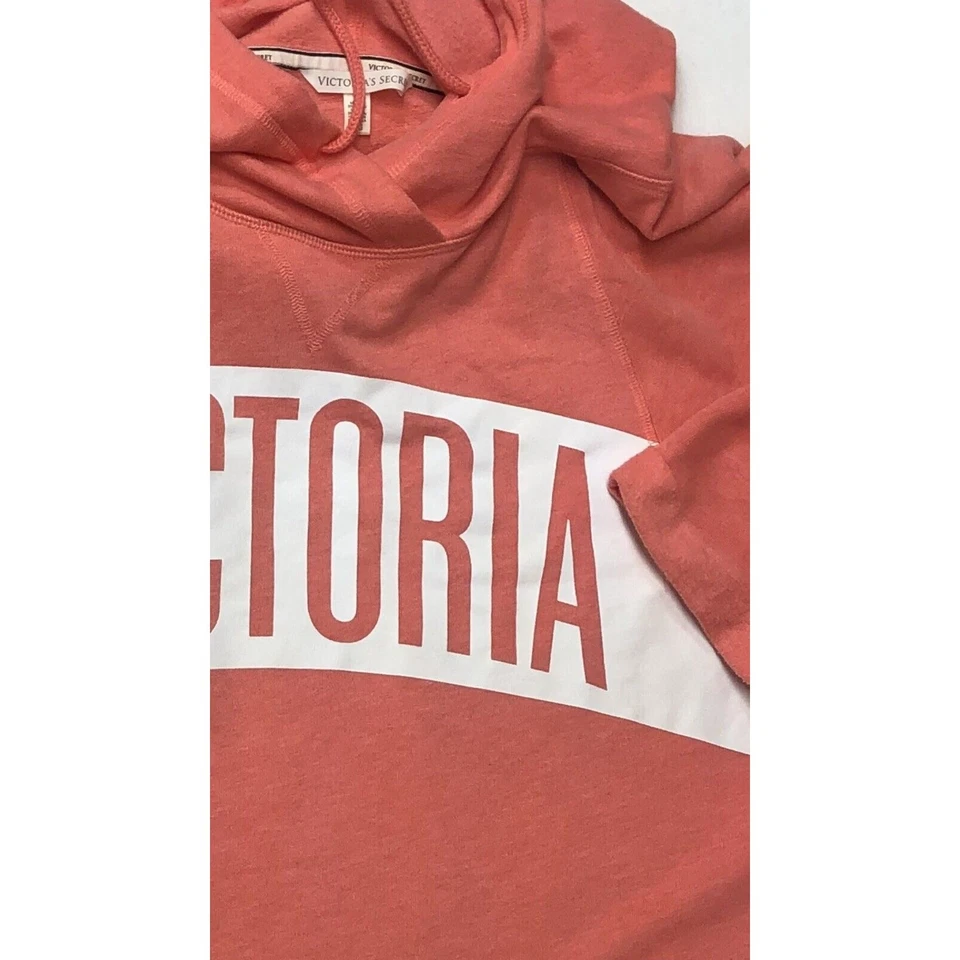Victoria’s Secret Boyfriend Sudadera con Capucha Naranja Pullover Mujer’s Grande Acogedor Foto 4 de 4