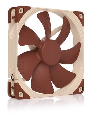 Noctua NF-A14 PWM, Premium Quiet Fan, 4-Pin (140mm, 140x140x25 mm, Brown 