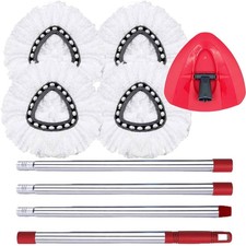 Spin Mop Replace Head Base Handle Compatible with O Cedar EasyWring Microfiber