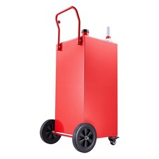 Uimoso 50-gallon Portable Fuel Storage Tank With Manual Pump And 4 Wheels Red Uimoso 50-gallon Portable Fuel Storage Tank With Manual Pump And 4 Wheels Red