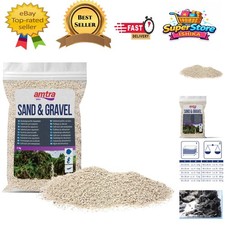 Non-Toxic Fine White Quartz Sand for Aquariums - 2kg for Freshwater & Saltwater