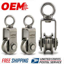 2pcs Small Pulley Wheel Pulley Block Swivel Pulley Wheel Stainless Steel 304 2pcs Small Pulley Wheel Pulley Block Swivel Pulley Wheel Stainless Steel 304