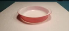 Vtg Pyrex Primary Flamingo Pink 221 8 in Round Casserole Nice color