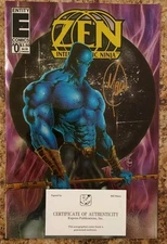 Zen the Intergalactic Ninja #0 Entity Comics 1993 Gold Foil Cover Signed By Maus