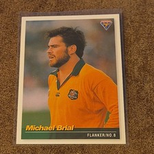 1995 Futera ARFU Australian Rugby Wallabies Michael Brial