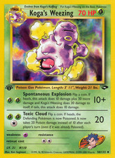 Koga's Weezing 50/132 Uncommon Gym Challenge Pokemon 1st Edition MP on eBay