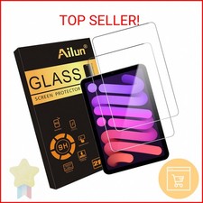 Ailun Screen Protector for iPad Mini 7 A17 Pro 7th Gen 2024 Mini 6th Gen 2021
