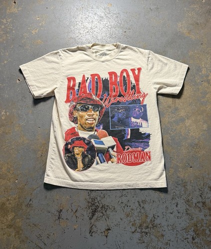 Dennis Rodman “Bad Boy Wrestling” Rodman Apparel Graphic Shirt-Size Small
