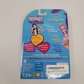 Fingerlings Baby Monkey Bella Pink Yellow Hair Interactive Toy WowWee New