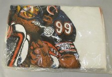 "Toalla de playa vintage 1986 Jack Davis NFL Chicago Bears 58"" x 28"" (paquete nuevo)"