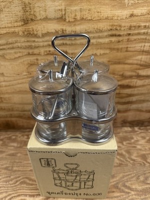 Thai Kitchen Pantry Condiment Caddy Seasoning Storage Set