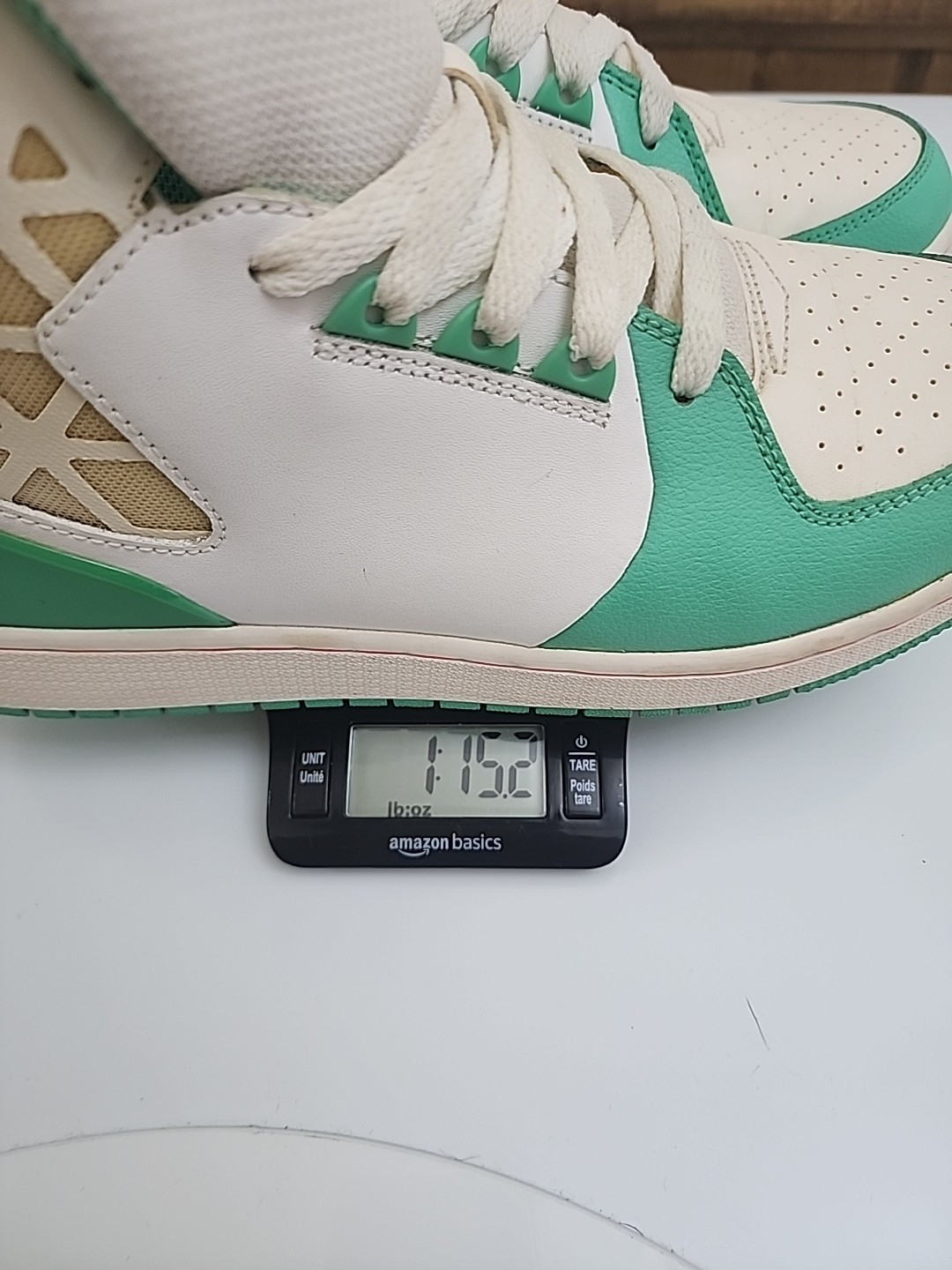 UWOB Jordan 1 Flight 3 Premium GG 'White Verde'  729519-100 Size 8.5 _80's Retro thumbnail 10