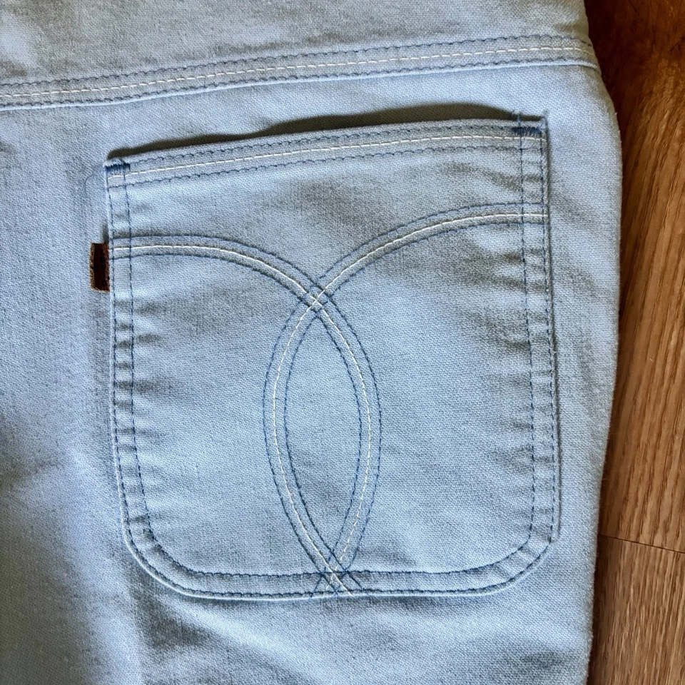 Levi's Action Slacks Men's 30x28 Blue  Straight Leg Dress Pants Trousers Vintage - Image 3 of 4