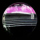 40x7mm Beautiful Peachblow Druzy Geode Agate Round Pendant Bead L2222