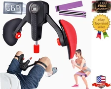 Kegel Exercise Thigh Trainer 0-110 lbs Adjustable Resistance, Pelvic Black