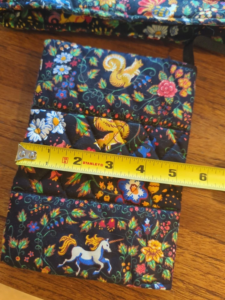 Vtg Vera Bradley Tavern on the Green Crossbody Purse Bag Book Cover Bible - Image 4 of 4