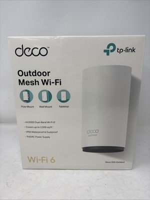 TP-Link Deco X50-Outdoor AX3000 Mesh Wi-Fi 6 Outdoor Unit New Sealed 1-Pack