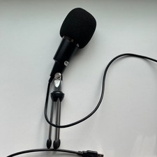 MIC MICROPPHONE USB Black Free Standing Tripod Adjustable Podcast Content Create