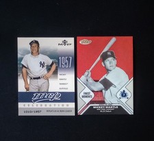 2006 Topps Finest Mickey Mantle Finest Moments /850 & Upper Deck MVP /1957