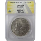 1892 O Morgan Silver Dollar AU 50 Details ANACS $1 Coin SKU:I24942