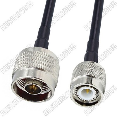 TNC Male to N Male Plug Straight Connector Lot RF Pigtail Jumper RG58 Coax Cable