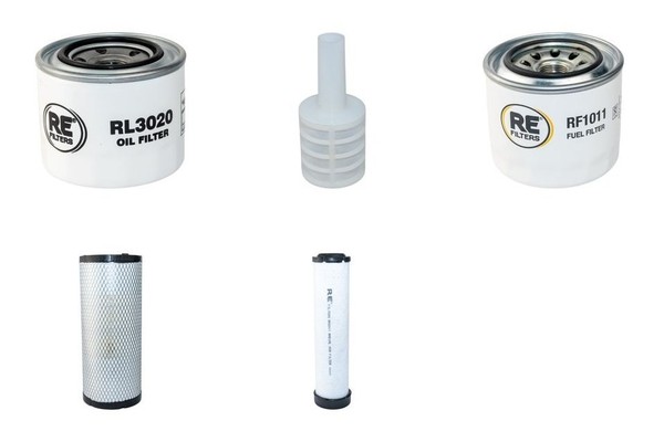 Filter Set FüR Neuson 701Sp Luft ÖL Kraftstoff W/Yanmar 4TNV84T-XNSS Eng Sn Db-image