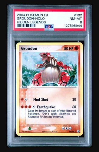 Groudon graded PSA 8 for sale on eBay