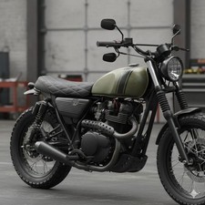  🇮🇹 Sella Universale Nera Flat R Custom CafeRacer Honda BMW YAMAHA SUZUKI