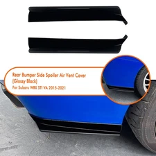 Rear Bumper Side Corner Panel Trim For Subaru WRX STI VA 2015-2021 2016 Black