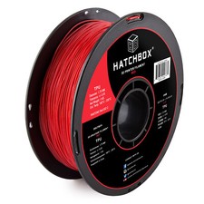 HATCHBOX TPU 1.75 mm 3D Printer Filament in Red, 1kg Spool