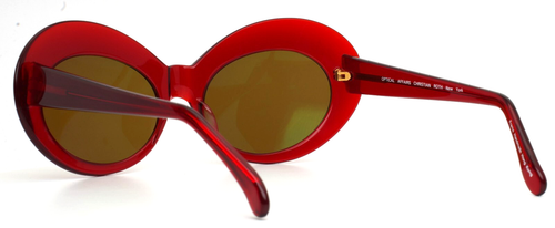 Gafas de sol polarizadas genuinas CHRISTIAN ROTH OPTICAL AFFAIRS 5555 rojas DE COLECCIÓN - Imagen 10 de 15