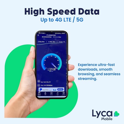 Lycamobile Prepaid SIM Card 40GB 4G/5G Unlimited Data-Talk,Text to 100 Countries - Picture 5 of 7