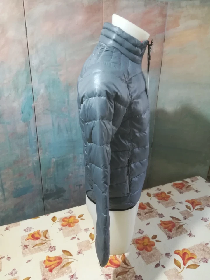 Gilet Veste A Vent Blouson D'Aviateur Doudoune Piaggio Vespa Unisex Taille GRIS - Photo 2/4