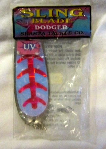 Macks Lure Sling Blade Dodger #3, UV Pink Lure-Brand New!
