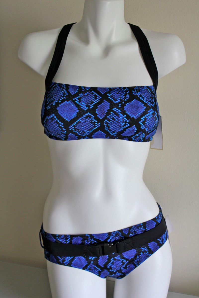 MICHAEL KORS 水着　2ピース New! Michael Kors 2 PC Halter Bikini Swim Set MK Logo Ring
