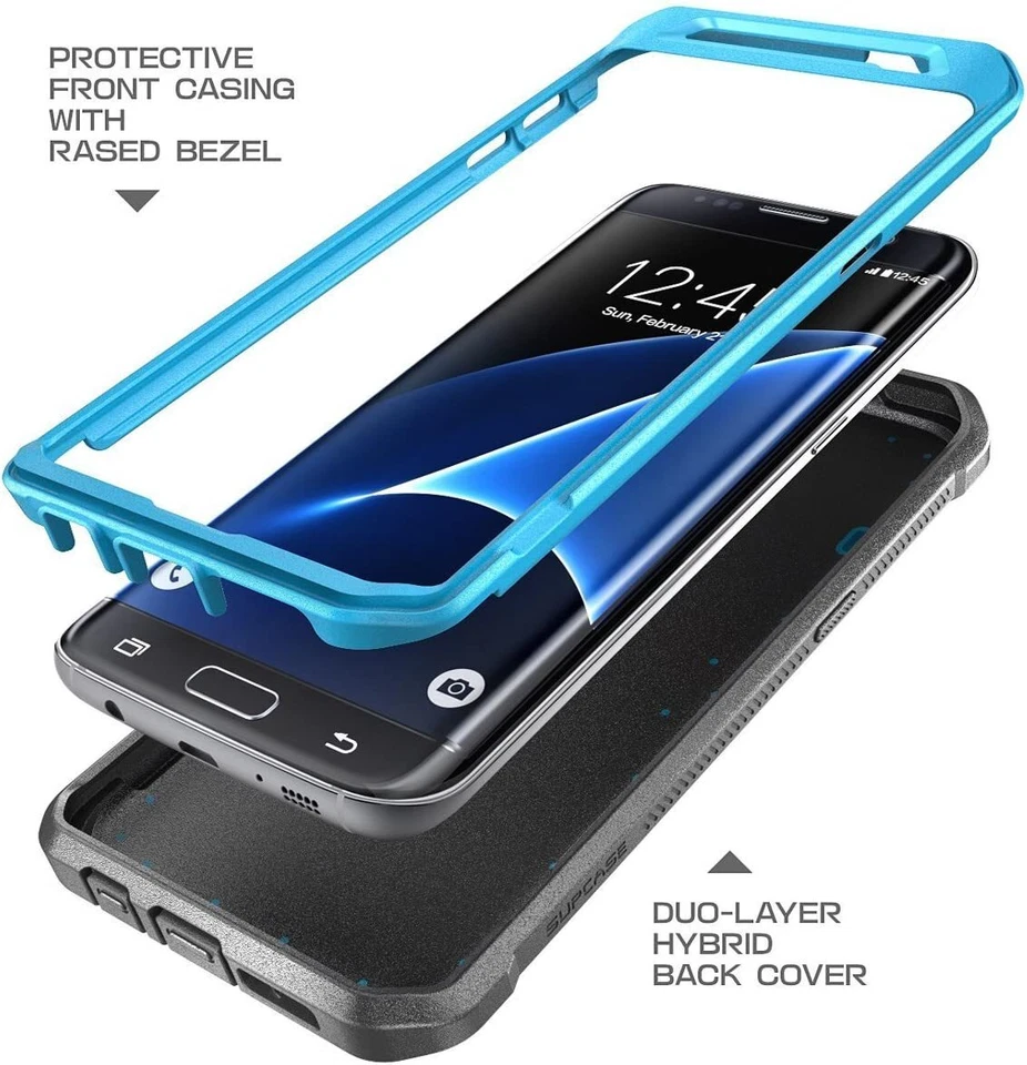 For Samsung Galaxy S7 Edge, Shockproof With Rotatable Holster Hard Case SUPCASE - Image 3 of 4