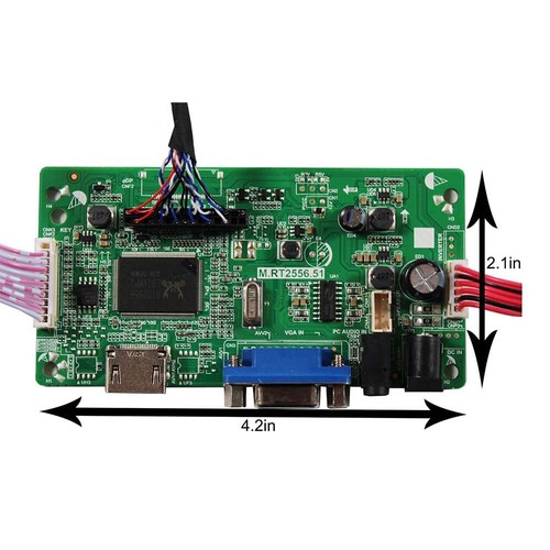 HD VGA Driver Board eDP for 27 in 2560x1440 2K LM270WQ1 SDA1 SDA2 30 pins LCD - Picture 6 of 6