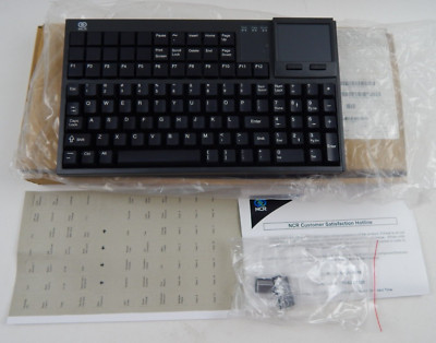 NCR Big Ticket POS Retail Keyboard 5932-6130-9090 w/ Touchpad - NIB - No Cord