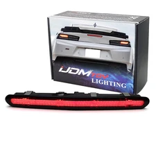 Smoked Lens F1 Style Strobe LED Trunk Lid Third Brake Bar For 16-24 Chevy Camaro