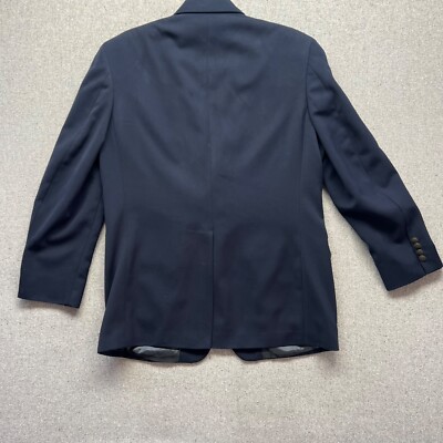 LL Bean Traveler Blazer Mens 41R Navy Blue 2 Button Single Vent