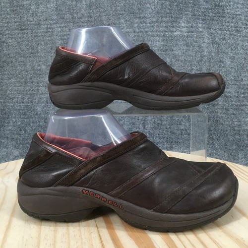 Merrell Shoes Womens 8.5 Primo Patch Bug Clogs Comfort J63796 Brown Slip On