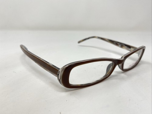 Jill Stuart JS152-1 50-15-135 Brown Cream Swirl Full Rim Eyeglasses Frame FE80 - Picture 3 of 8