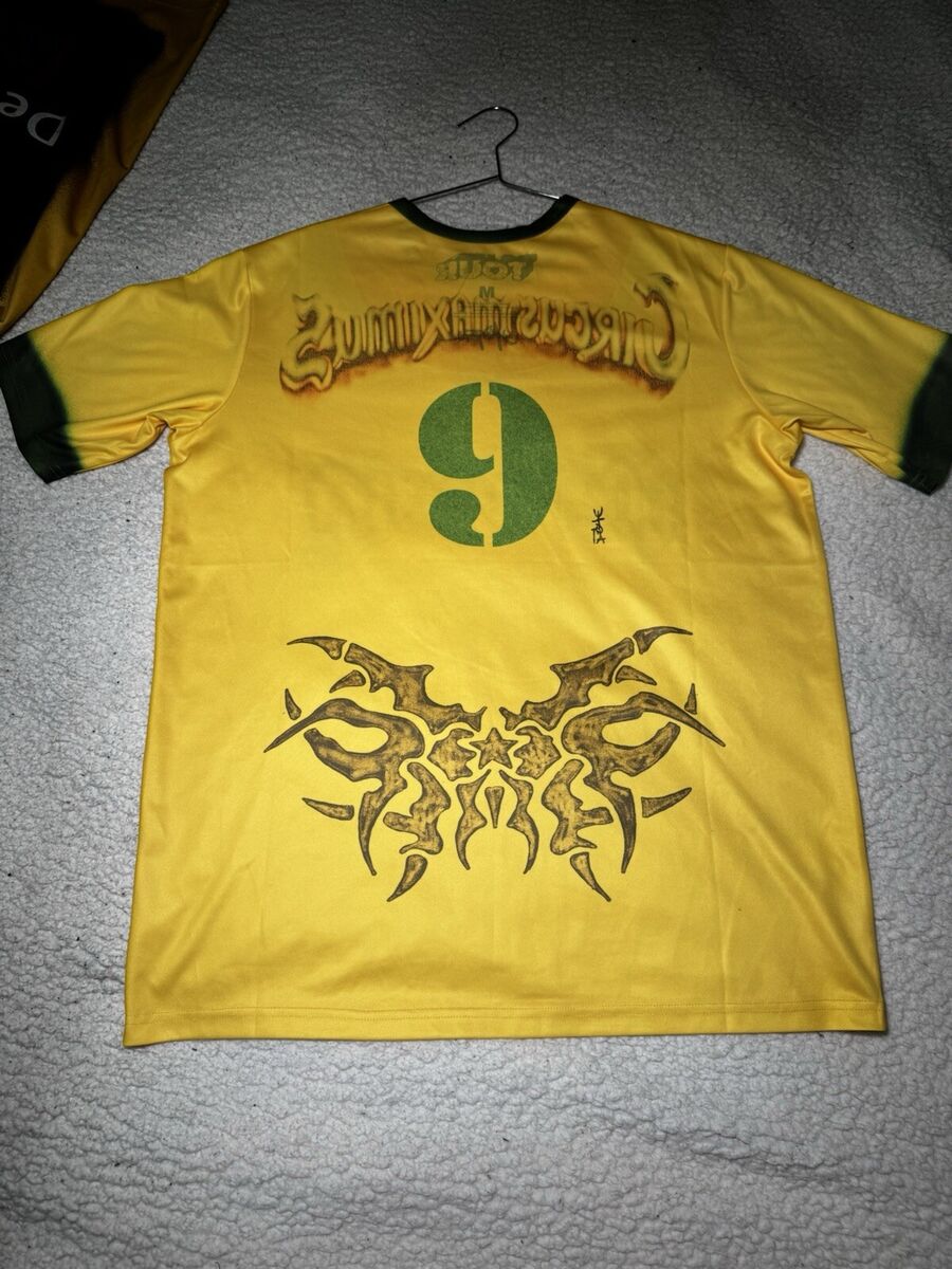 Travis Scott Soccer Brazil Jersey -M- Circus Maximus Tour Travis Scott Soccer Brazil Jersey -M- Circus Maximus Tour