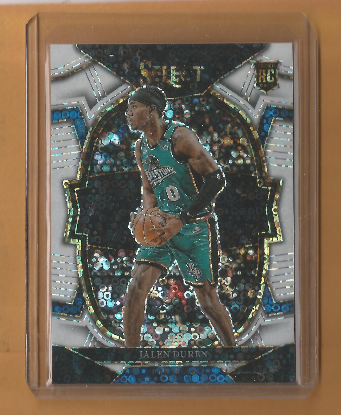 JALEN DUREN 2022-23 SELECT CONCOURSE WHITE DISCO PRIZM RC 60/75  PISTONS!